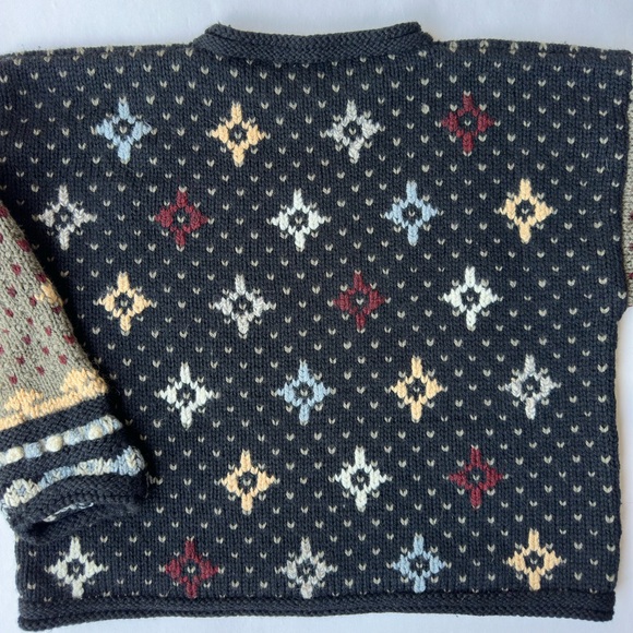 Vintage L.L. Bean Multicolor Patterned Wool Blend Sweater Woman’s Size M - Picture 11 of 11